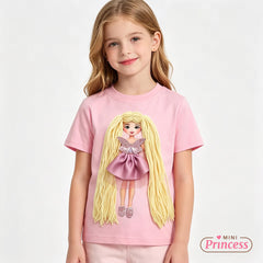 Mini Princess 🎀 ustvarjalna majica za male modne stilistke