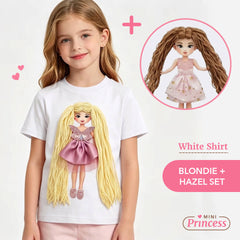 Mini Princess 🎀 ustvarjalna majica za male modne stilistke